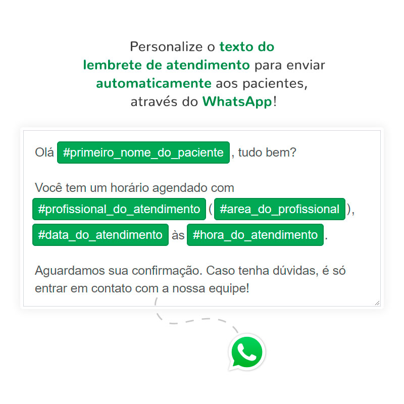 Personalização dos lembretes de atendimento enviados pelo WhatsApp